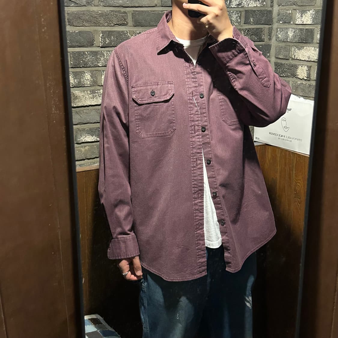 L) Wrangler 랭글러 투포켓 워크웨어 코튼 셔츠 W25 상품이미지9