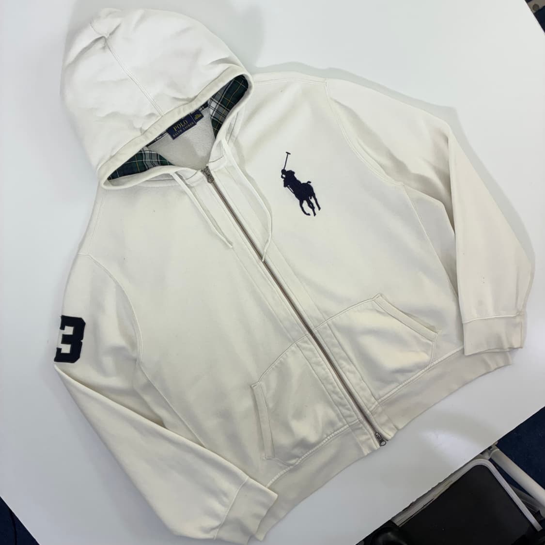 Polo  폴로 랄프로렌 빅포니 투웨이 체크 후드집업 상품이미지2