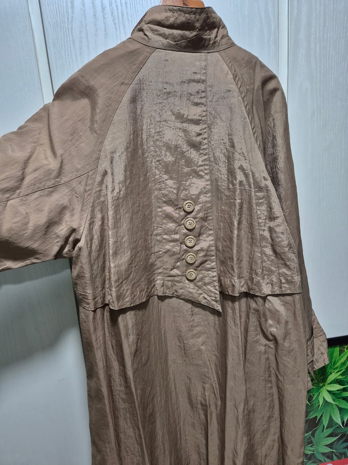 (세일)JPN VTG. SNA BLANC 브라운 롱트렌치 상품이미지7