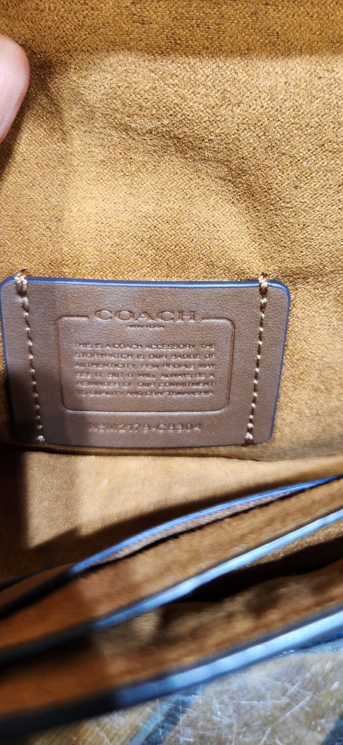 코치 클레오 숄더백 17 시그니처 샴브레이 상품이미지10