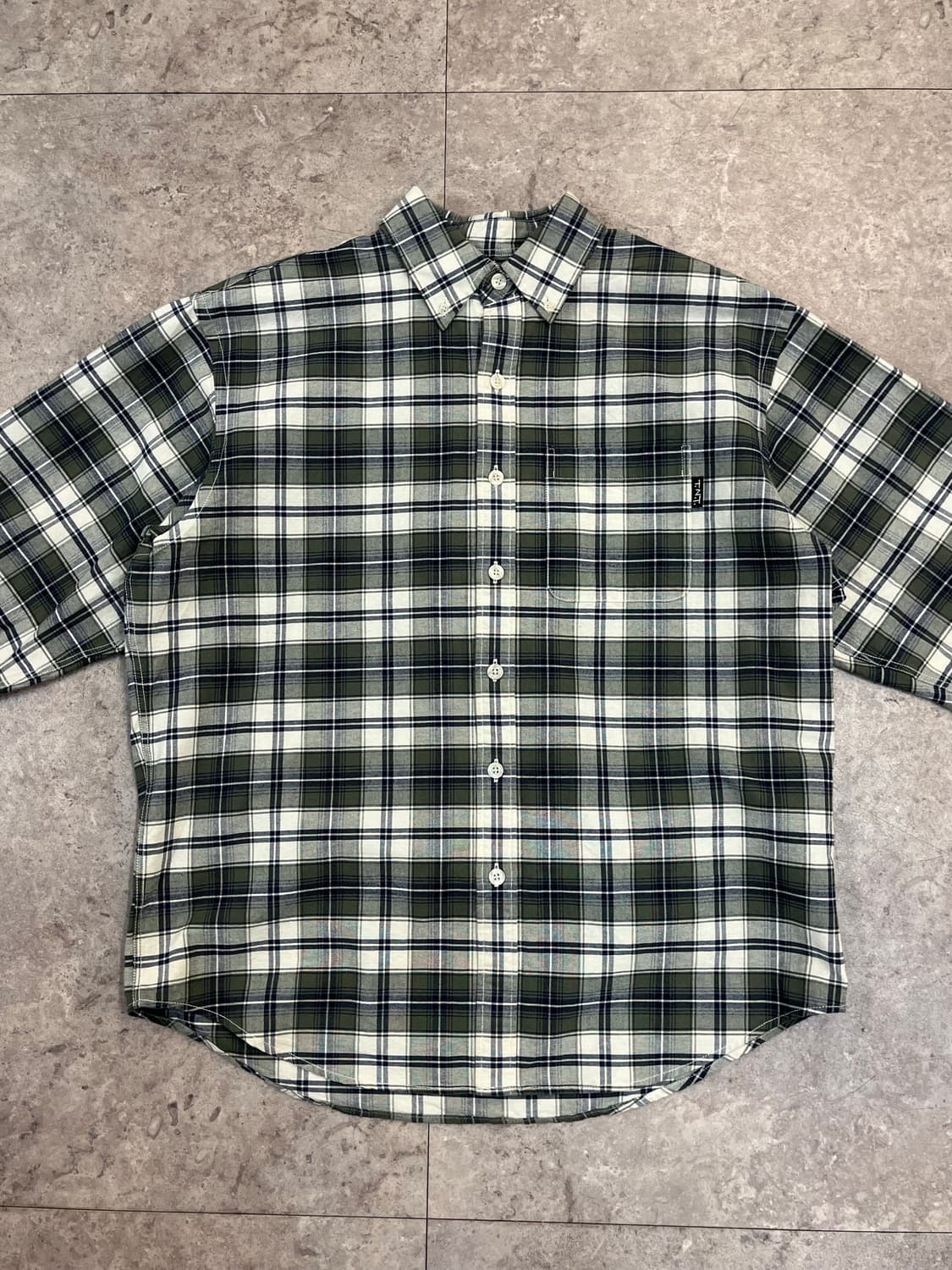 디스이즈네버뎃 체크 셔츠 그린 S #csz3278 상품이미지4