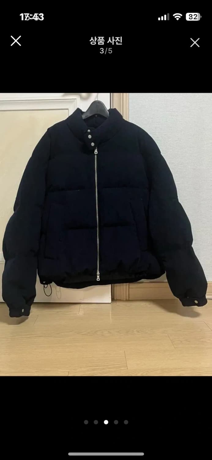 키뮤어 코듀로이 패딩 네이비 M 상품이미지3