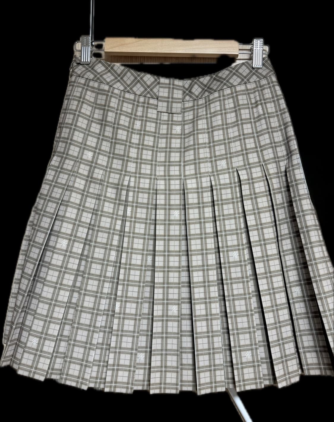 쓰리타임즈 체크 플리츠 상품이미지2