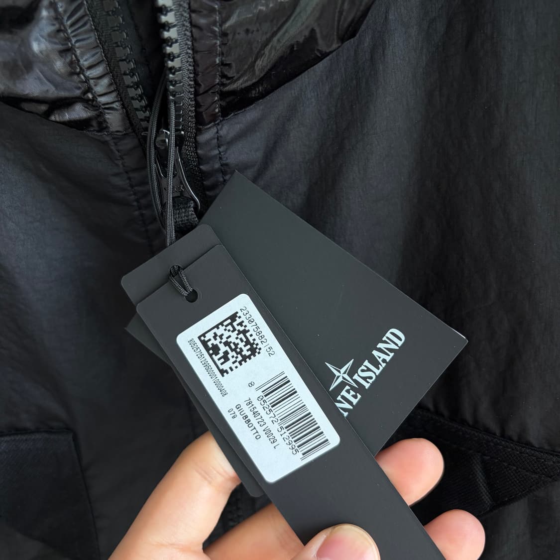 새상품(L)스톤아일랜드 멤브라나 3L TC 후드 자켓 블랙 상품이미지4