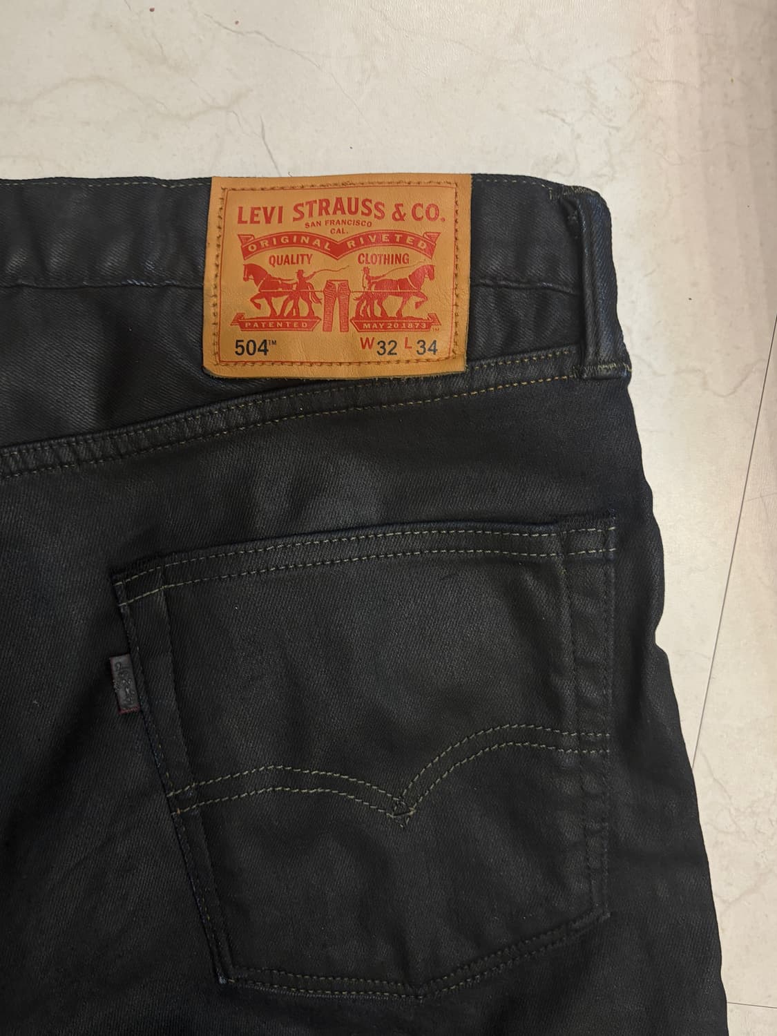 리바이스 504 커스텀코팅진 상품이미지1