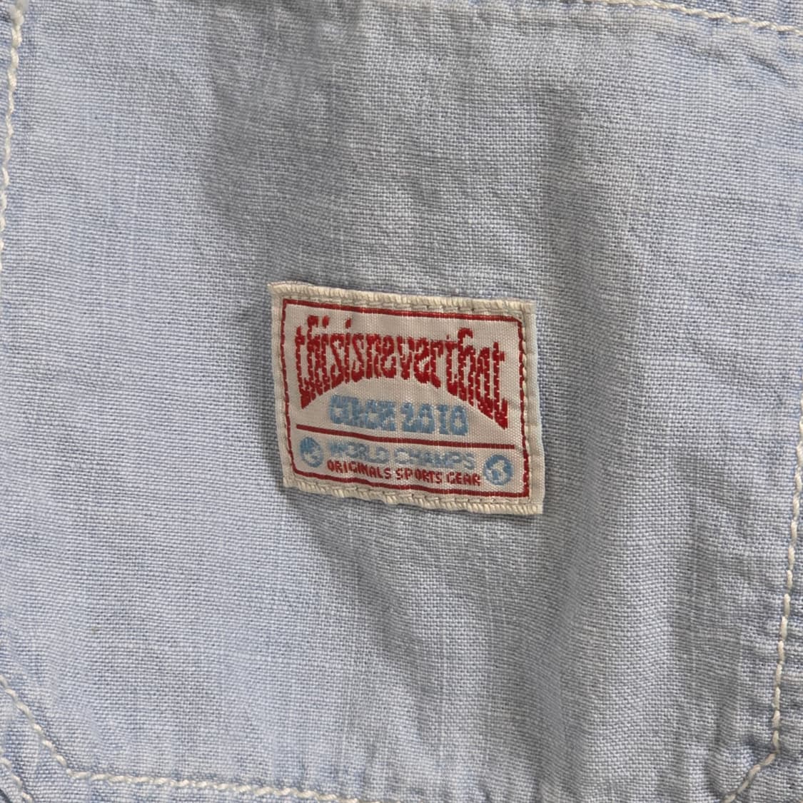 디스이즈네버댓 샴브레이 셔츠 L사이즈 상품이미지3