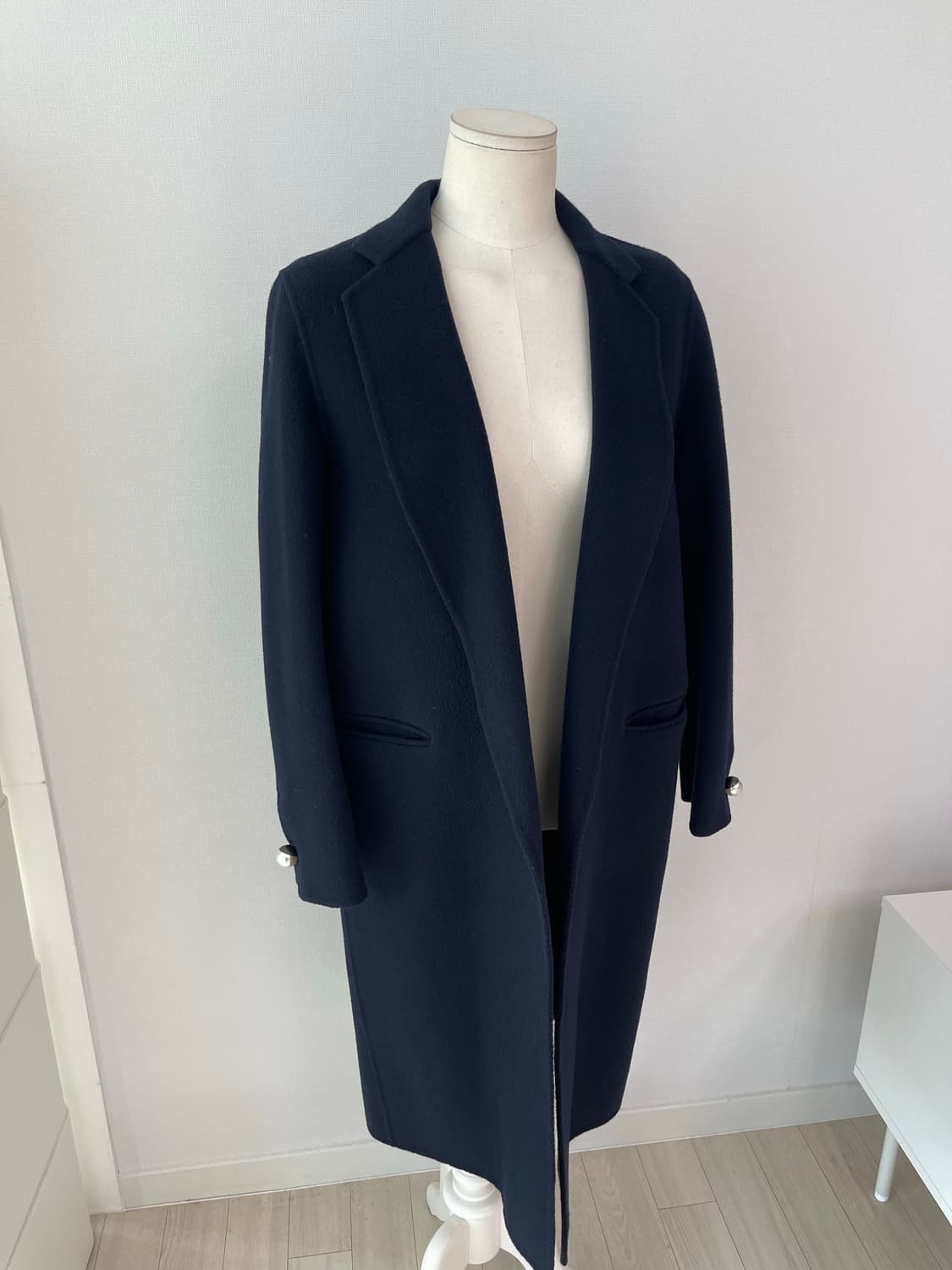 타임 TIME 캐시미어 혼방 롱코트 44  상품이미지2