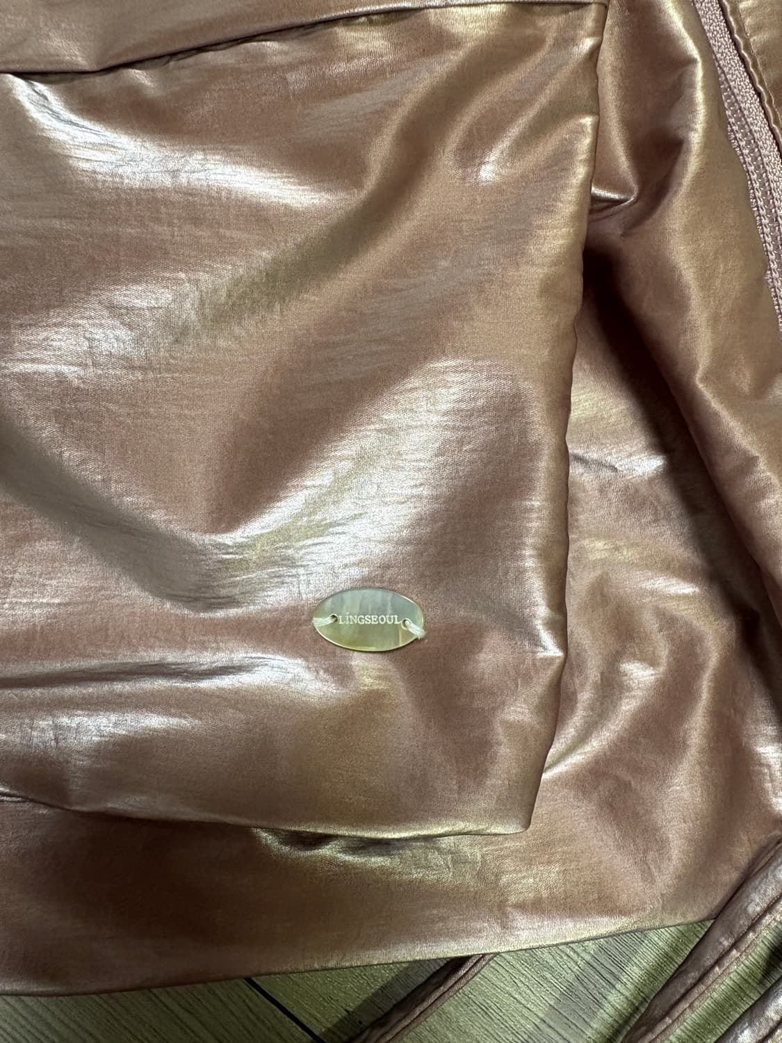 ring seoul) 글로시 스트링 백팩 핑크(거의새것) 상품이미지10