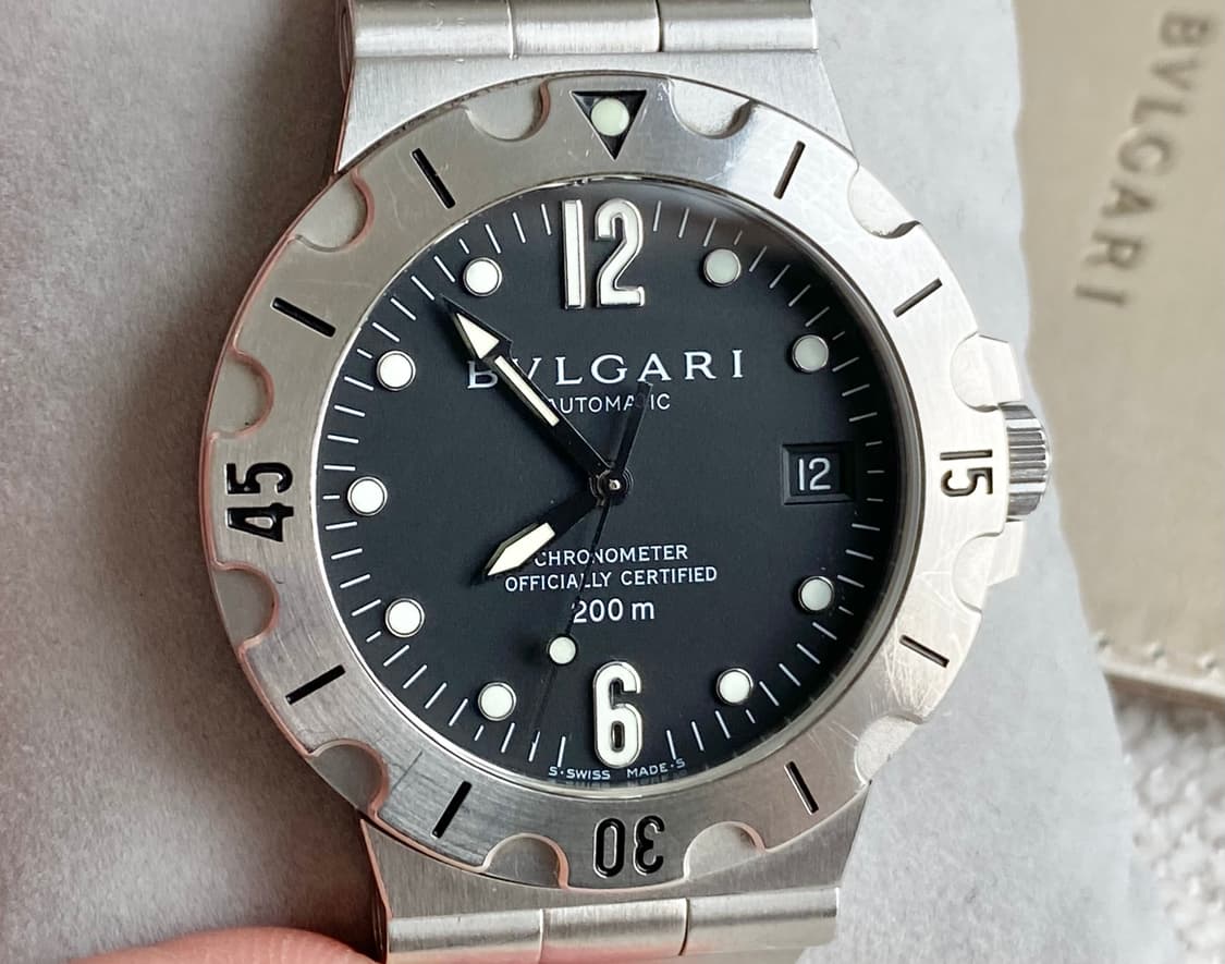 불가리 디아고노 스쿠버 SD38S 오토메틱 38mm 스틸 상품이미지1