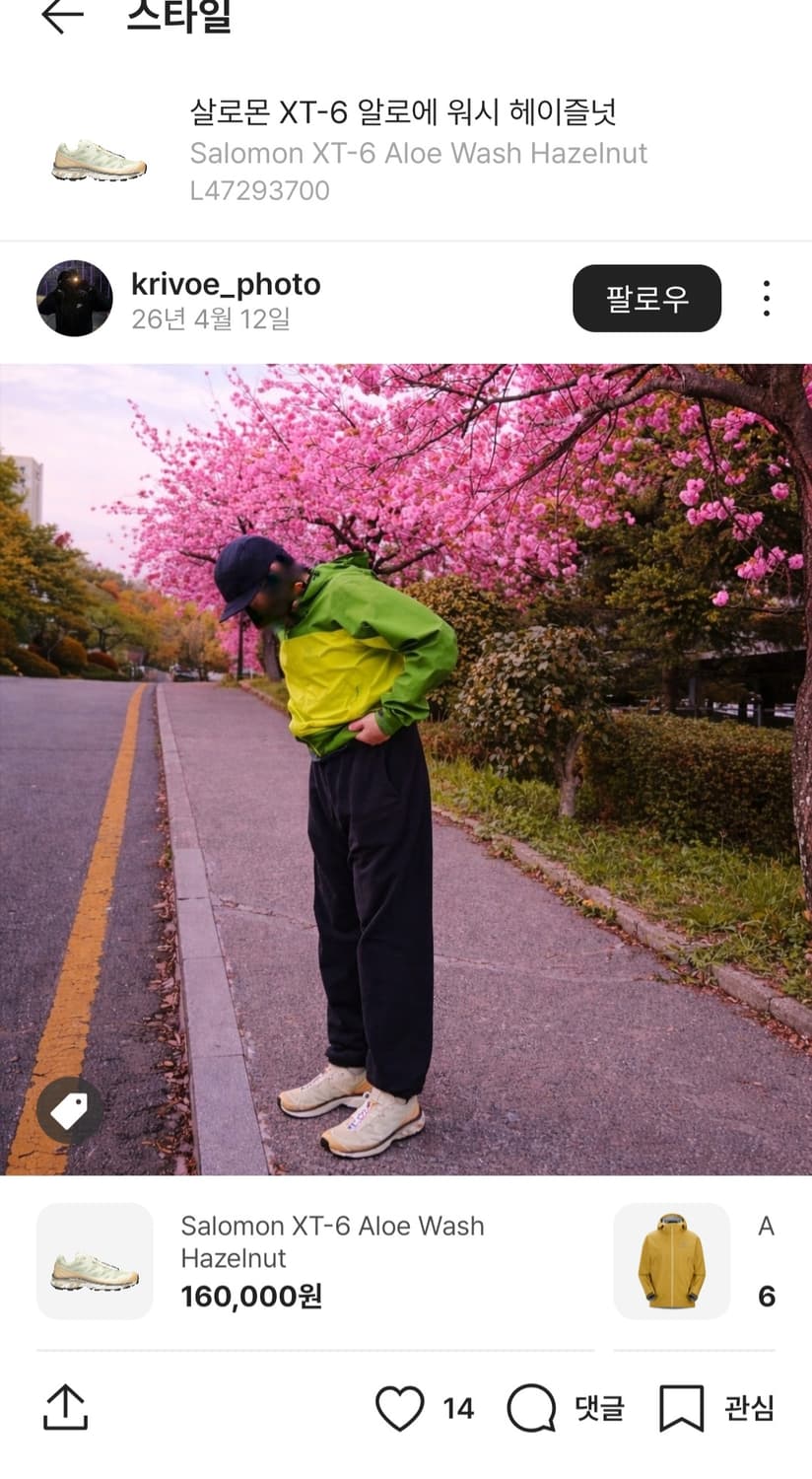 살로몬 XT-6 알로에 워시 헤이즐넛 250 상품이미지8