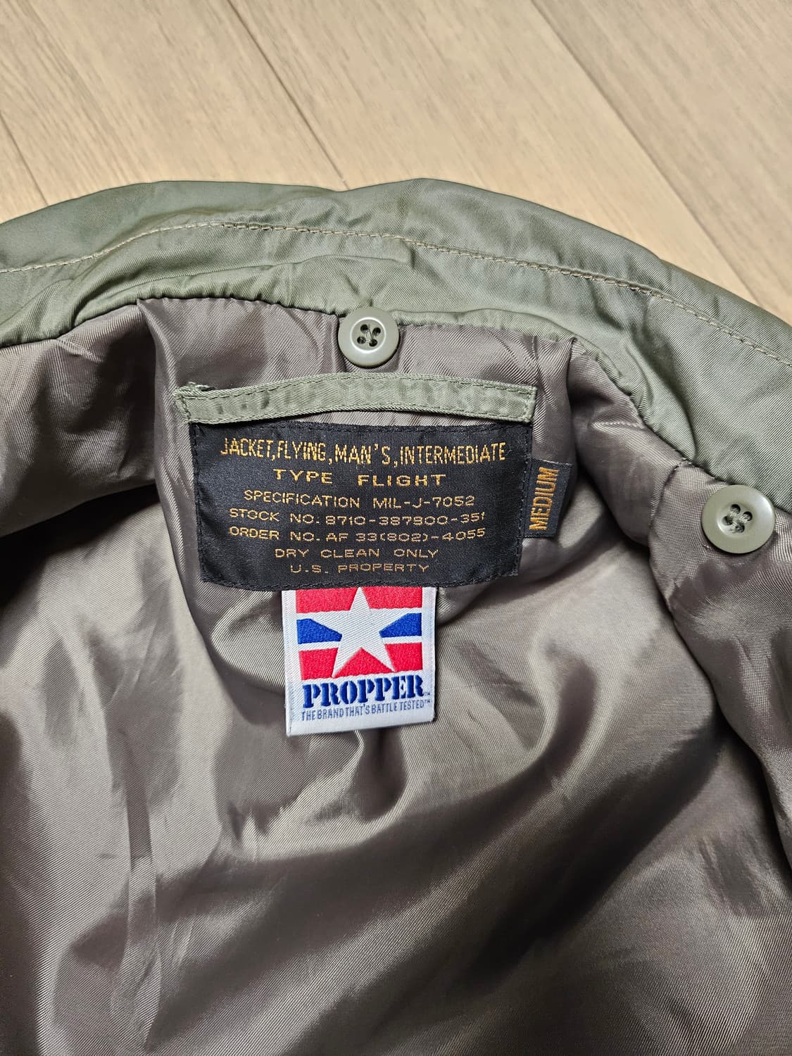 미 공군 플라이트 ma-1 자켓 상품이미지3