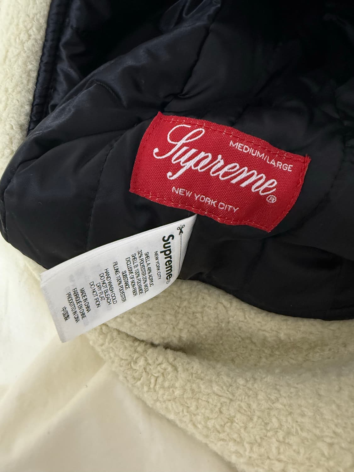 슈프림 셔링 트루퍼 네추럴 M/L사이즈 상품이미지3