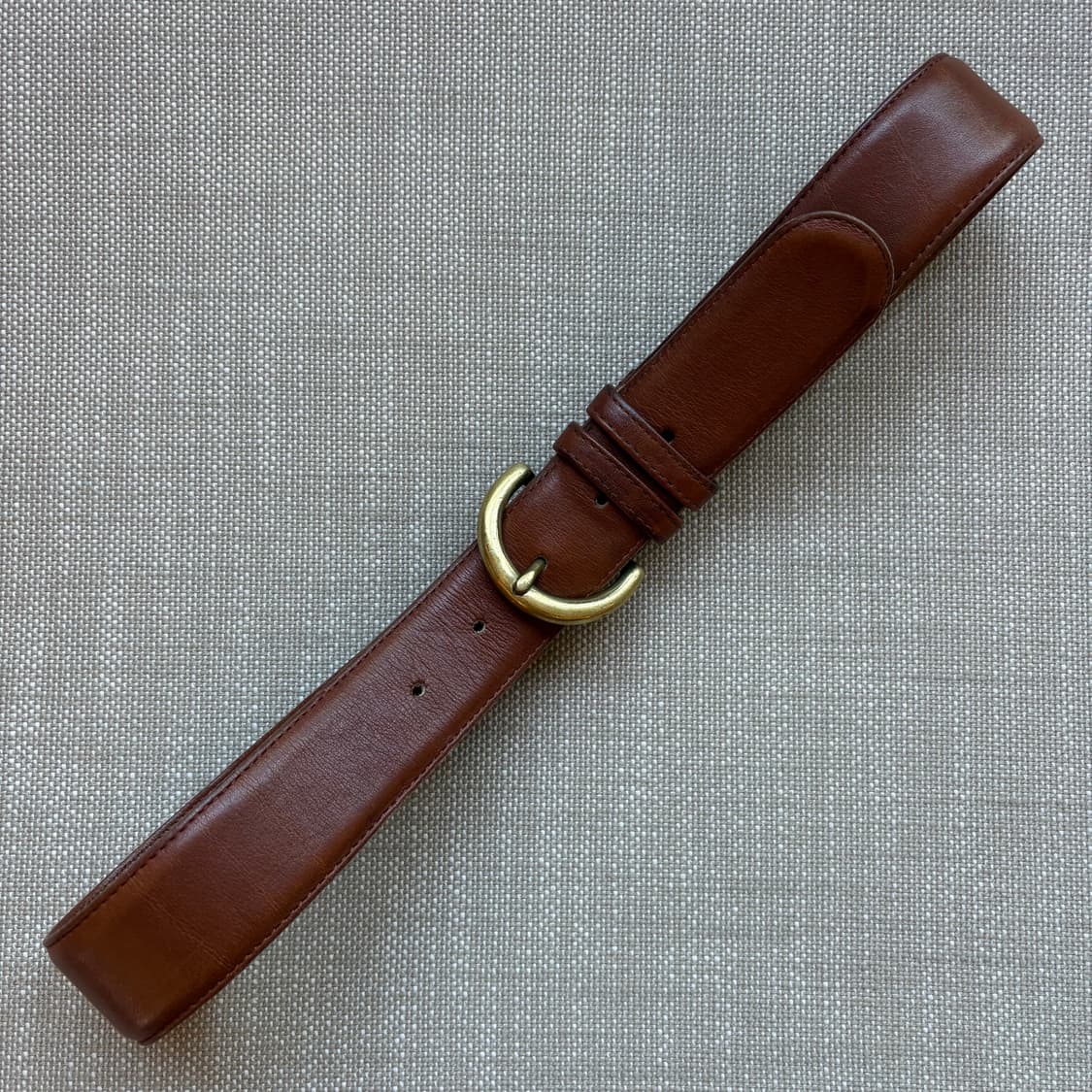 (29) 90s USA COACH 브리티쉬 탠 글러브 레더 솔브 버클벨트 상품이미지3