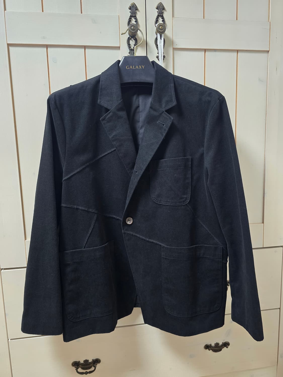 꼬르녹 빈티지 세미오버 절개 블레이저 상품이미지1