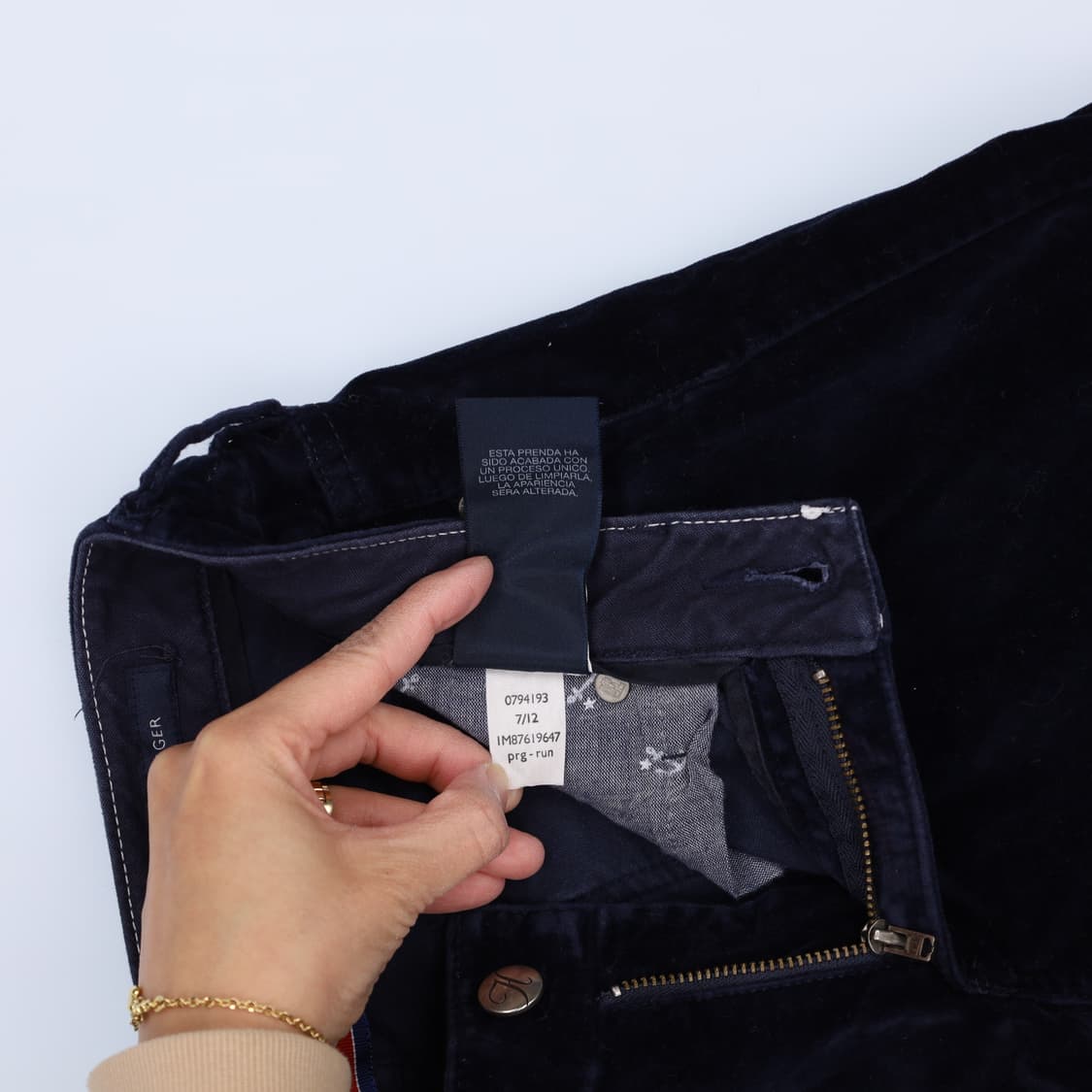 [2] 타미힐피거 여성 벨벳 바지 지퍼팬츠 1204HR2 상품이미지7