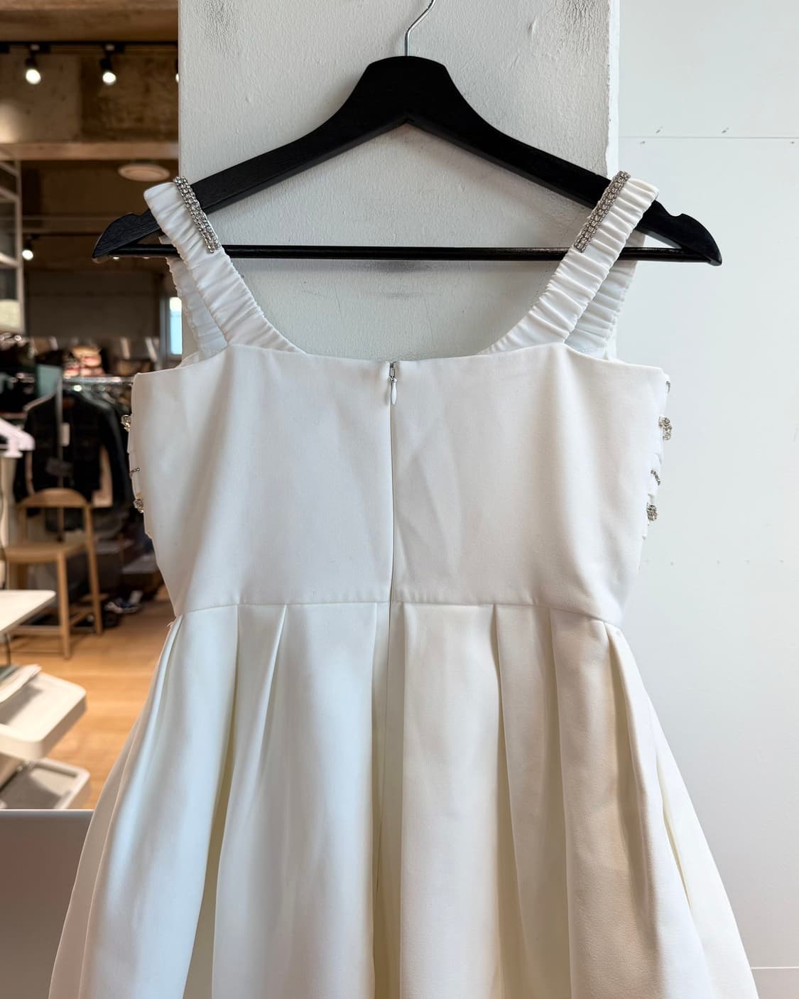 셀프 포트레이트 화이트 크리스탈 임벨리시드 크레이프 미니원피스  상품이미지6