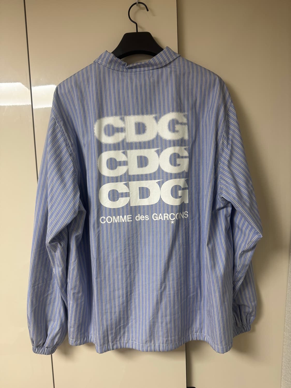 [XL] 꼼데 CDG 스트라이프 코치 자켓 상품이미지2