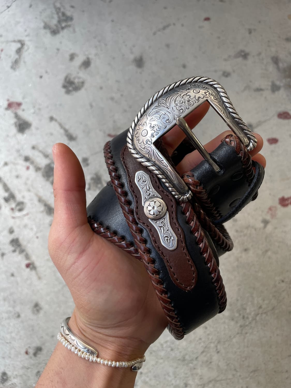 00s Nocona Studded Western Belt 상품이미지2