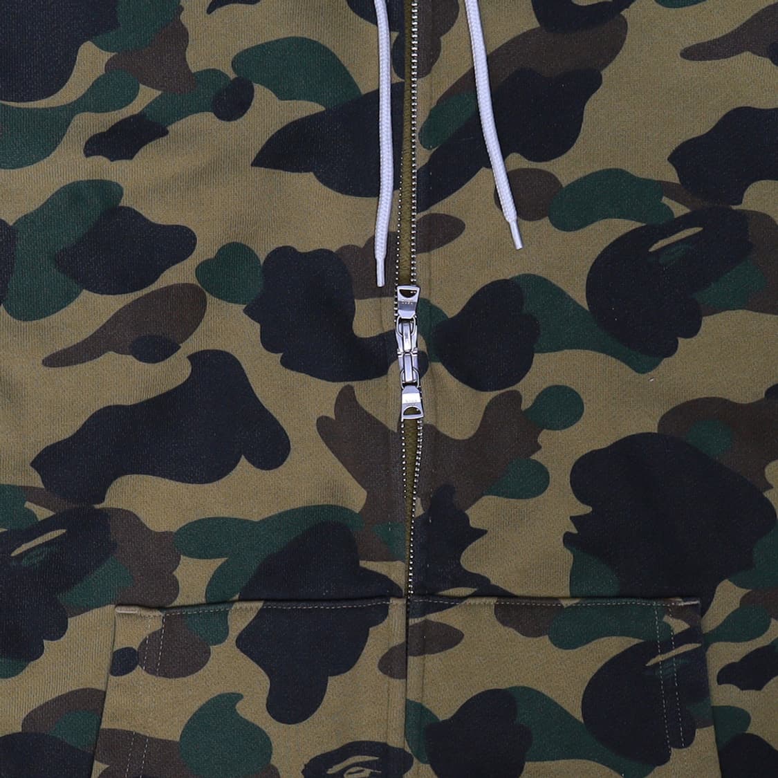 Bape 베이프 1st 카모 녹계 풀 집업 후드 티셔츠 M 상품이미지3