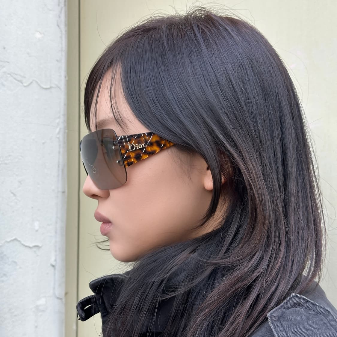 00s 디올 XL 치타 프린트 빅 선글라스 상품이미지8