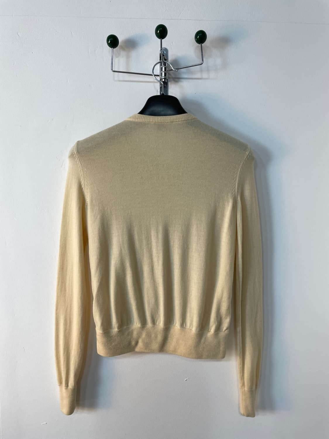 띠어리 레더 패널 니트 집업 가디건  상품이미지3