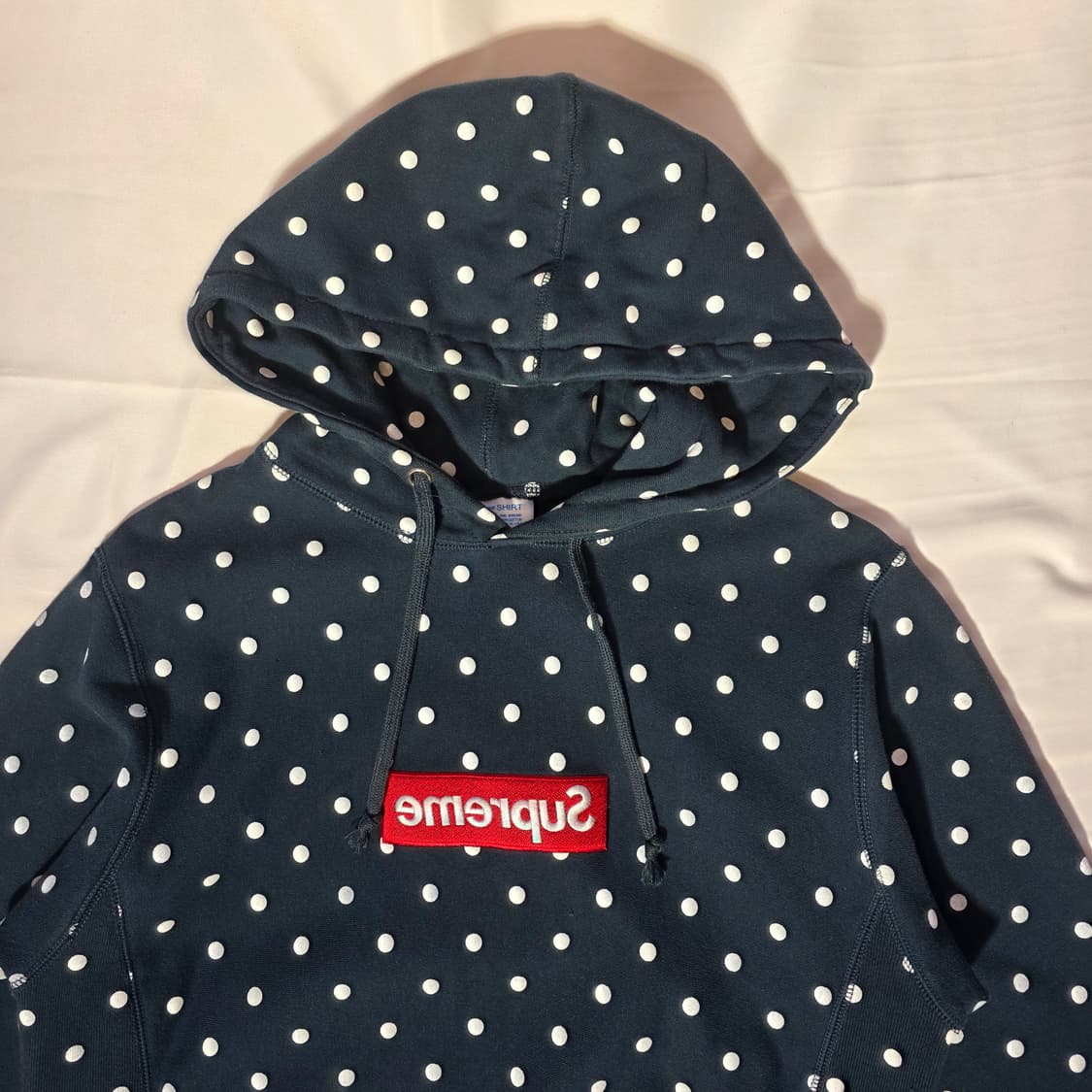 [L]슈프림 X 꼼데가르송 도트 후드 상품이미지2