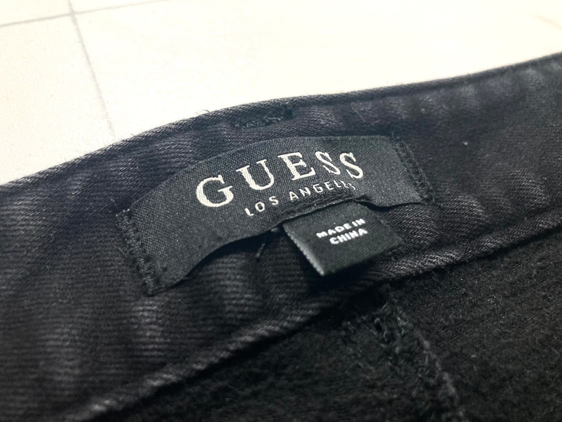 게스 기모 안감 블랙진 데님팬츠 36-38 상품이미지4