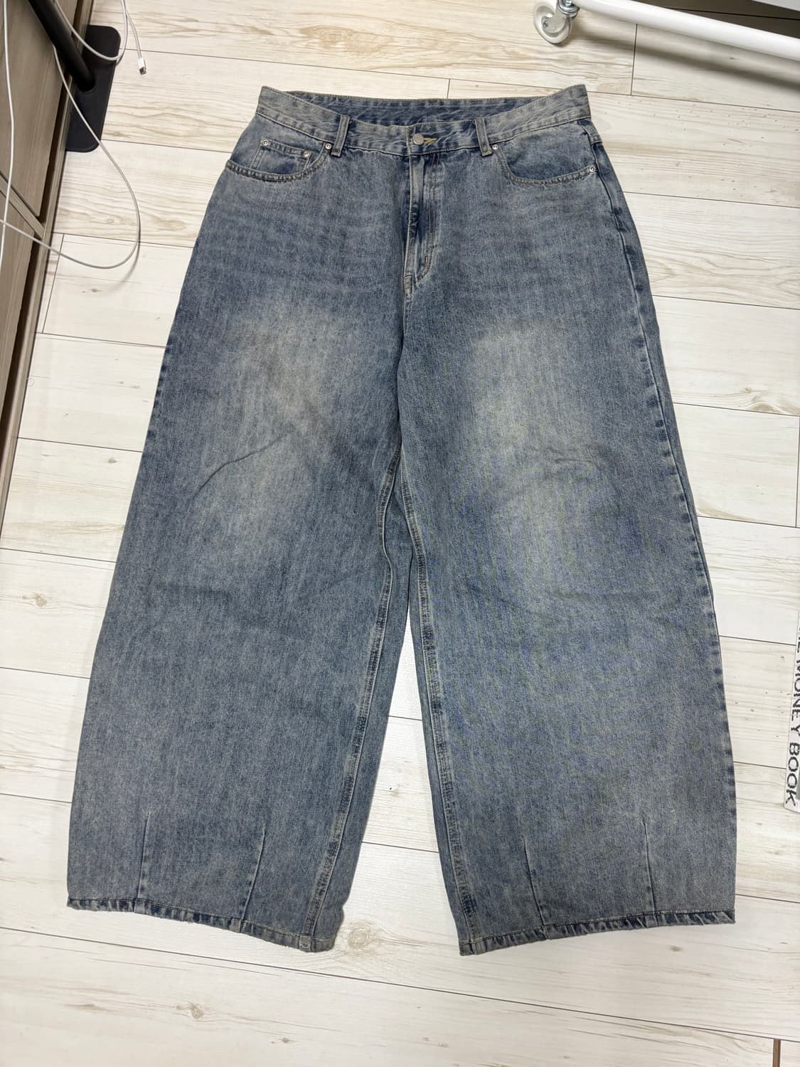 인템포무드 레이지보이 벌룬핏 데님 페이디드블루 XL 상품이미지3