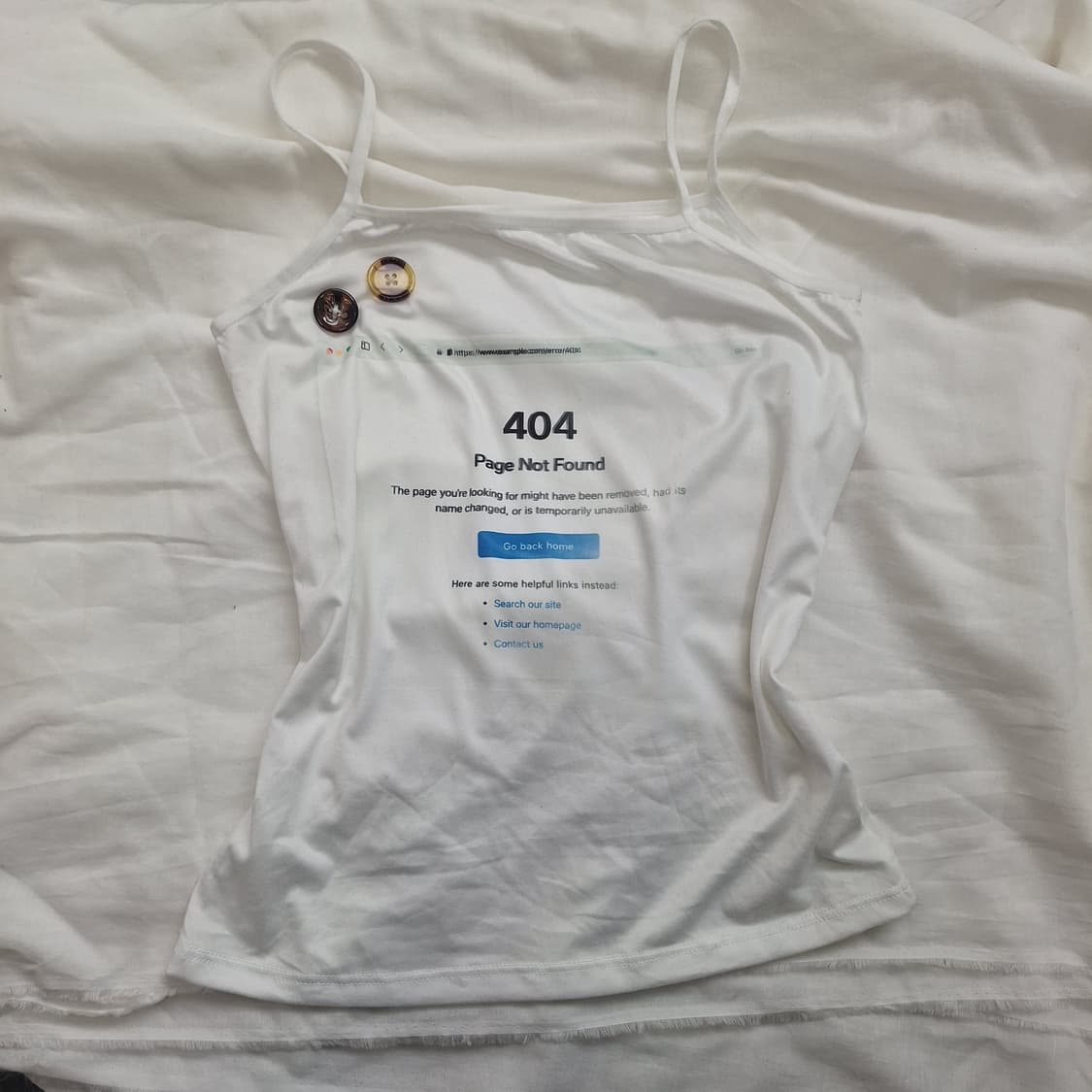 404 not found sleeveless 나시 y2k 상품이미지6