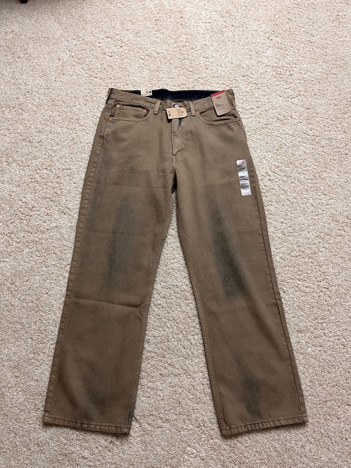 (새상품/34*32) 리바이스 565 루즈핏 샌드 브라운 NXBD 상품이미지9