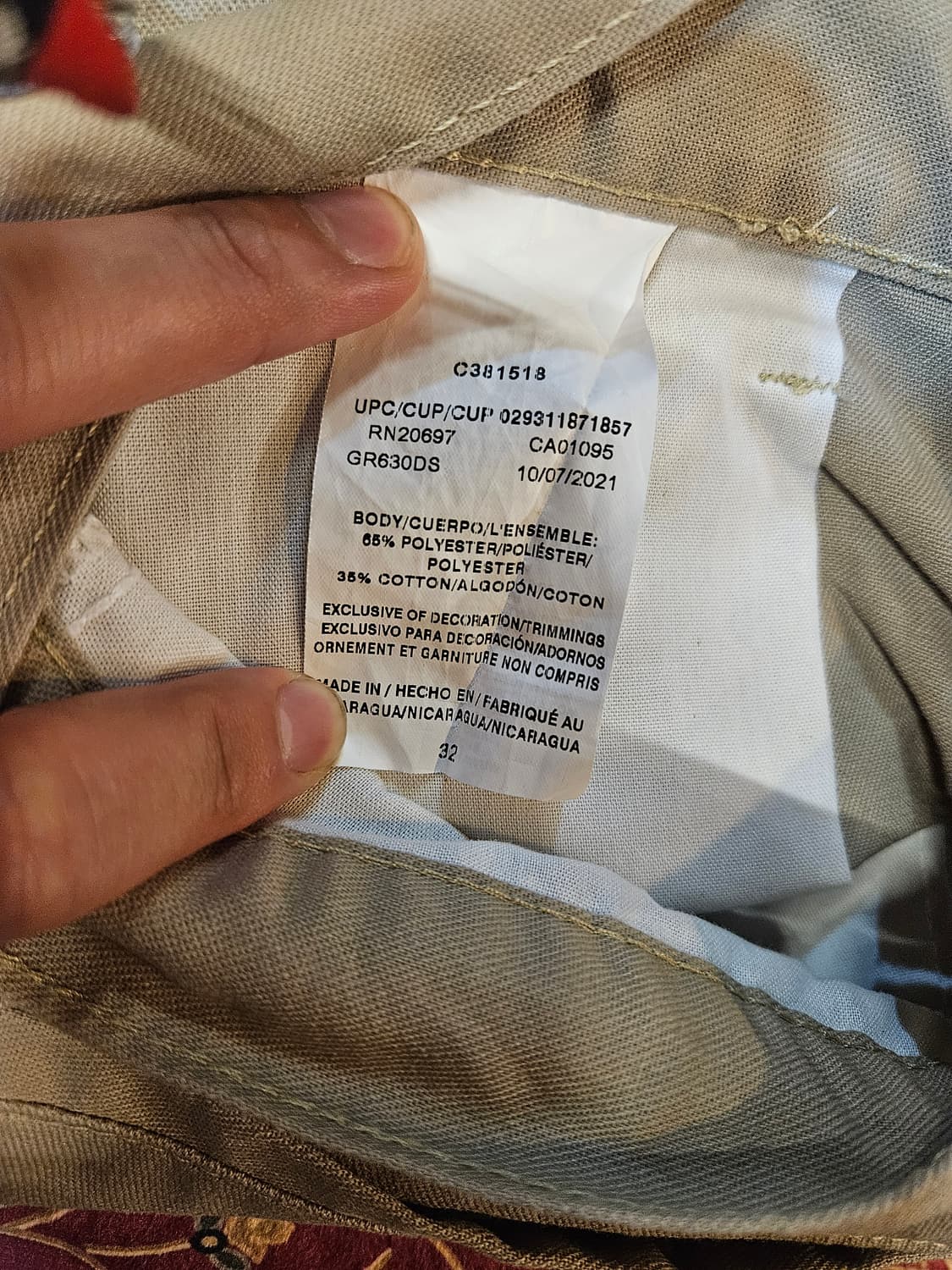 Dickies Beige 버뮤다 Work Shorts 상품이미지5