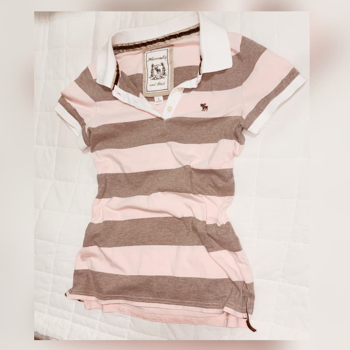 빈티지 아베크롬비 딸기초코 셔츠 리즈리사 라떼갸루 히메갸루 stc 갸루 상품이미지1