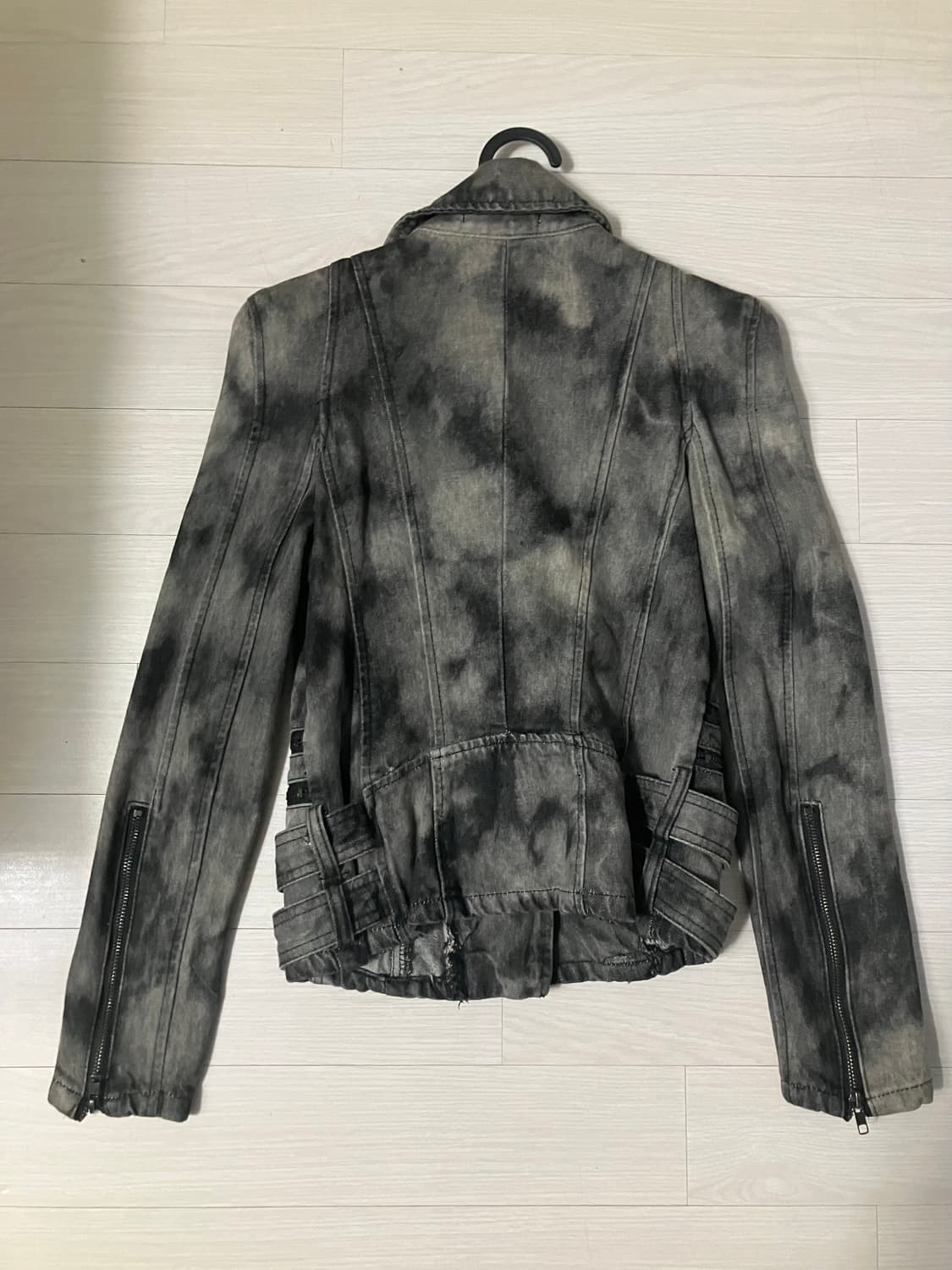 vtg tie-dye denim rider jacket 상품이미지2
