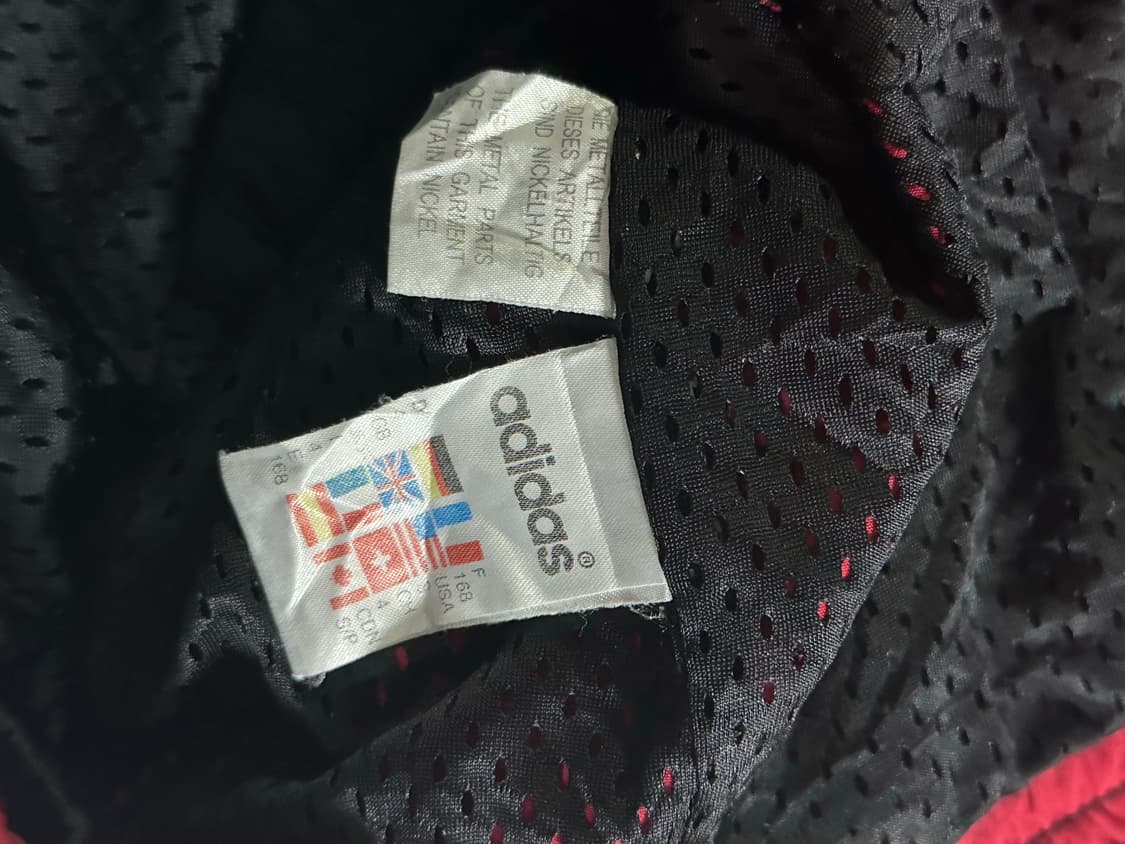 80s-90s 아디다스 어깨 워드마크 사이드 삼선 바람막이 상품이미지6