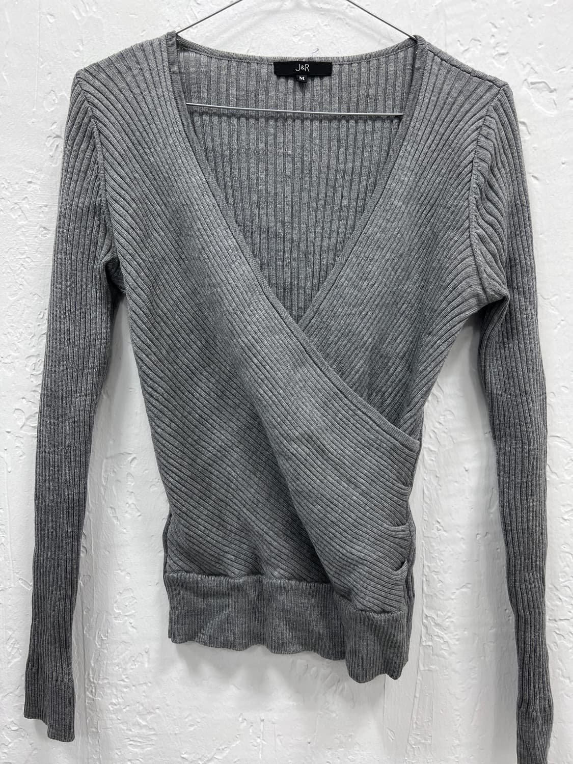 wrap gray knit 상품이미지3