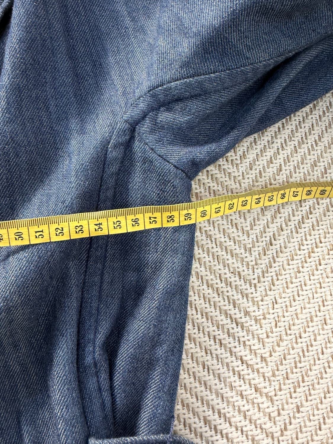 정품) SYSTEM 시스템 한섬 오버핏 데님 자켓 82 상품이미지9