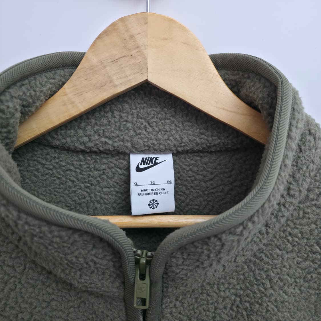 [XL] 나이키 올리브 플리스 집업 자켓 상품이미지5