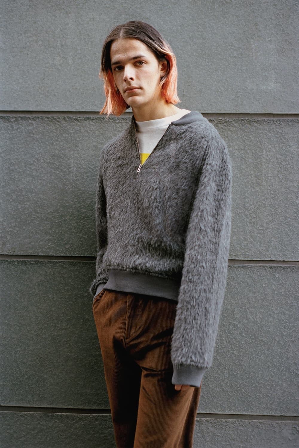 [50] 아워레가시 모헤어 하프집 바시티 자켓 상품이미지1