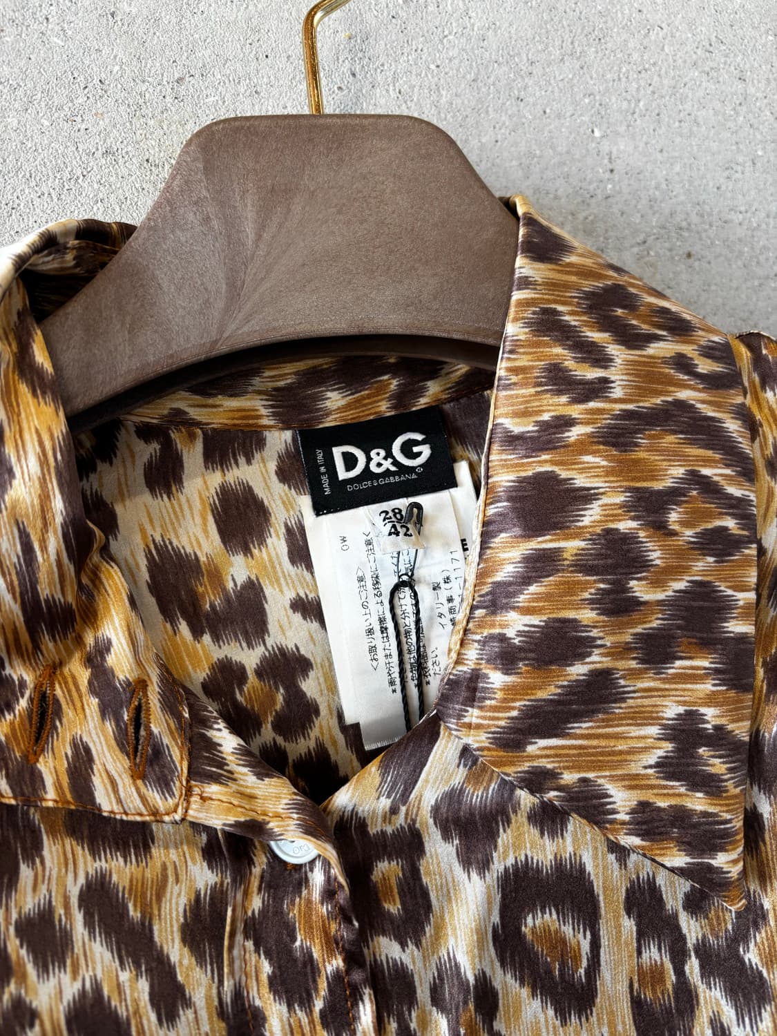 돌체앤가바나 레오파드 실크 셔츠 상품이미지2
