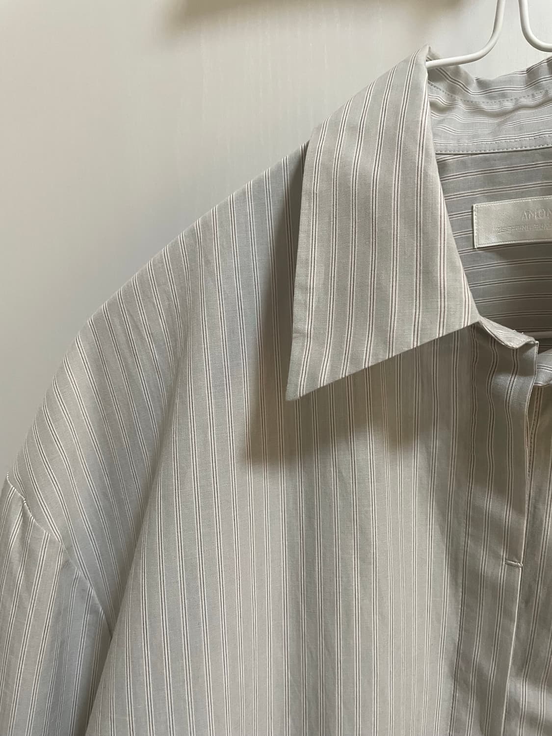 새제품) 아모멘토 25ss 스트라이프 셔츠 os 남녀공용 상품이미지9