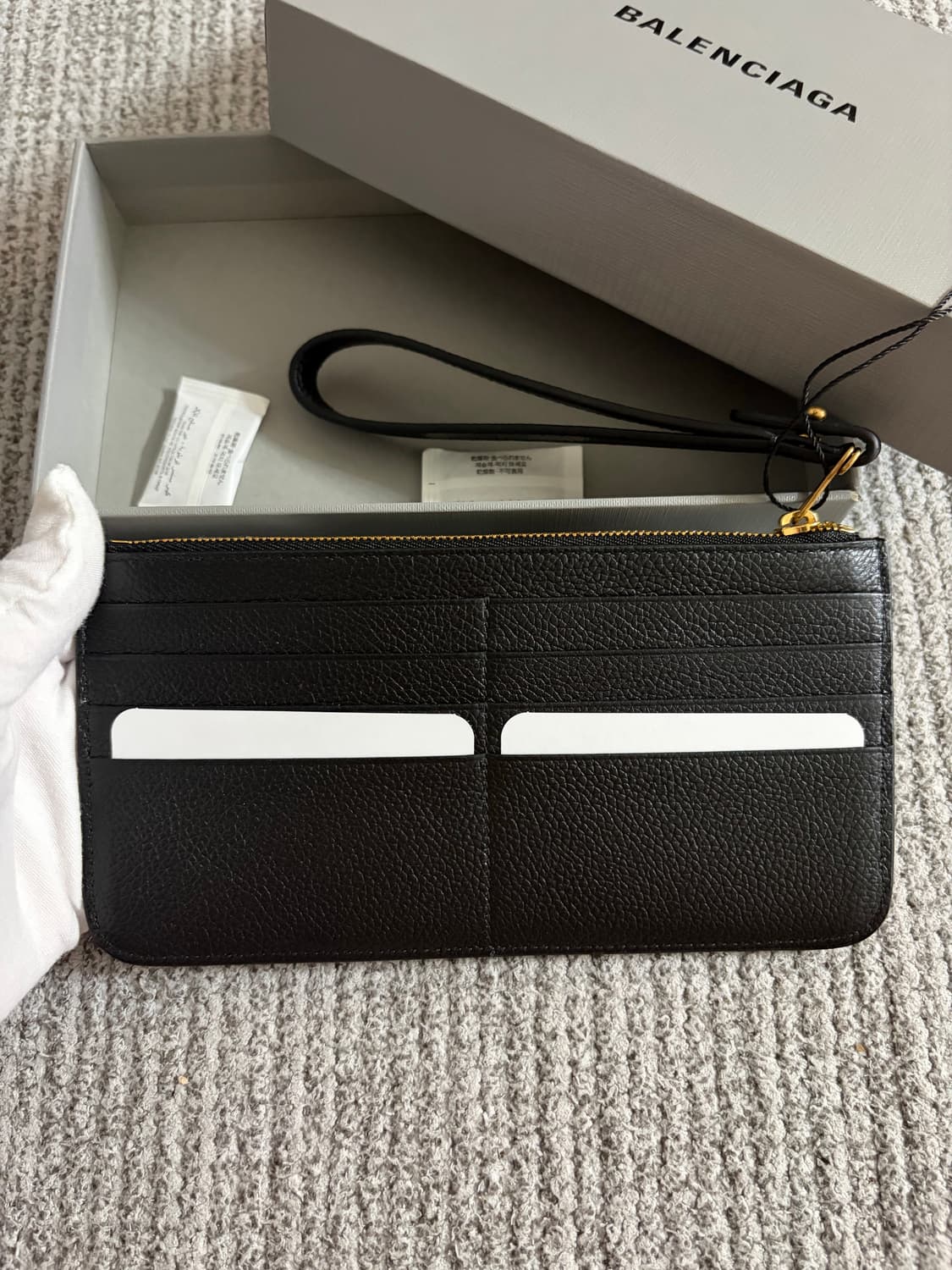 (새상품, 풀구성) 발렌시아가 스트랩 카드지갑 파우치 상품이미지3