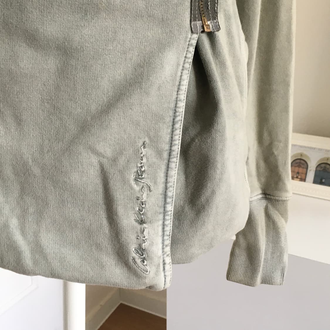 캘빈클라인 사선 지퍼 후드 자켓 상품이미지3