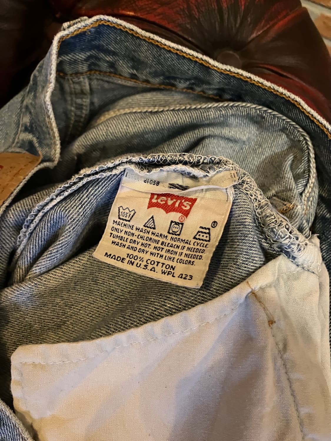 90s USA 빈티지 리바이스 501 데님 팬츠 상품이미지6