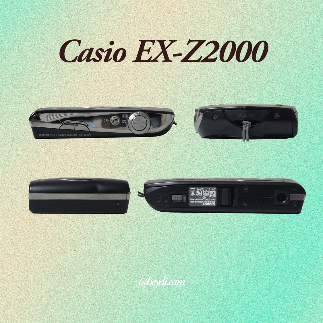 (로제, 모카, 아일릿) 카시오 엑슬림 z2000 매트블랙! 상품이미지3