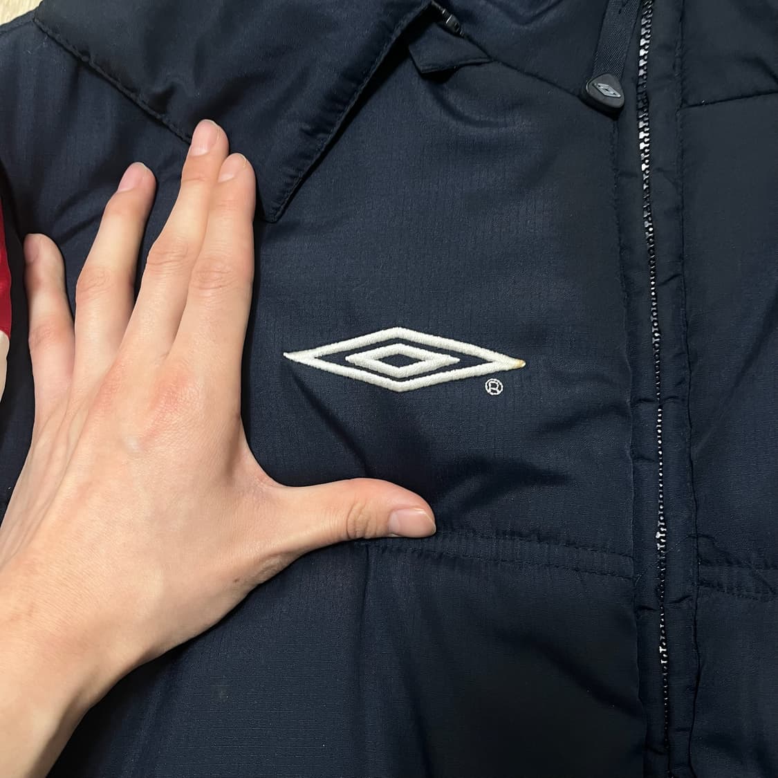 엄브로 올드스쿨 로고 후드 푸퍼 패딩 XL/105  상품이미지5