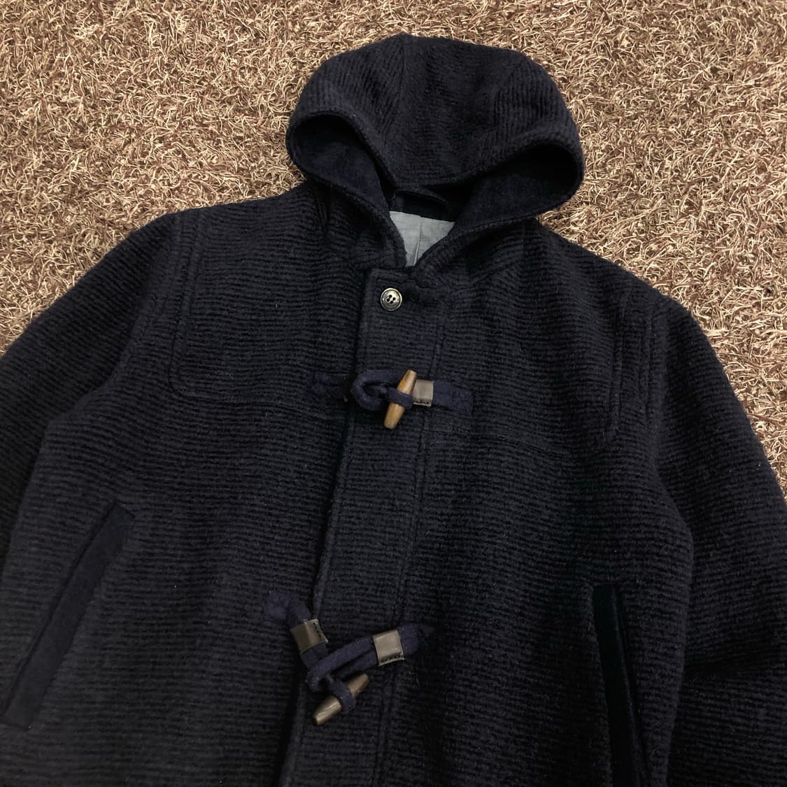 헤보 Hevo 울 후드 집업 더플 자켓 상품이미지2