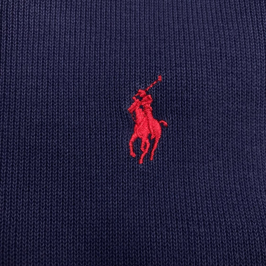 폴로 랄프 로렌 네이비 컬러 스몰 포니 하프 집업 니트 상품이미지2