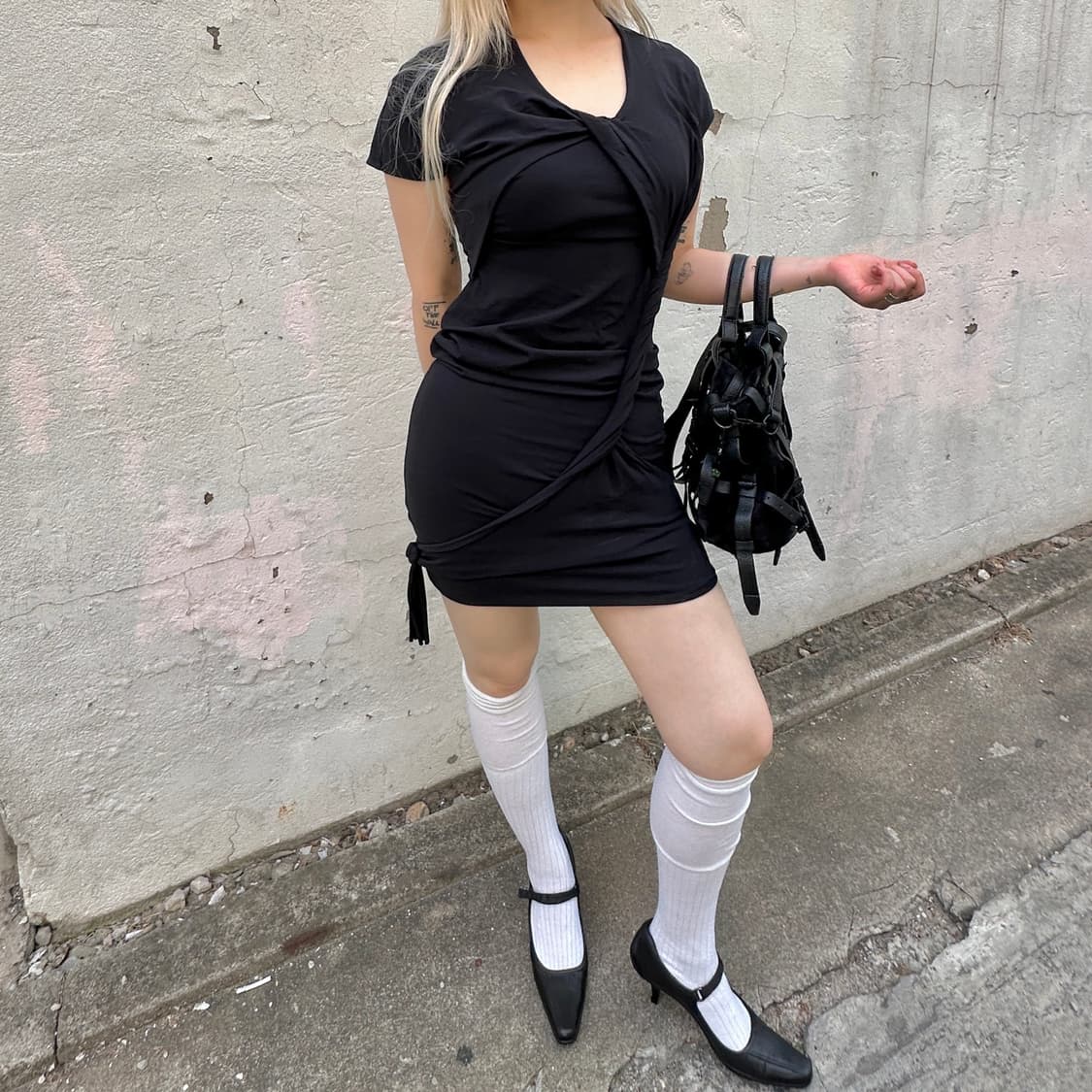 헬무트 랭 레이어드 랩 드레스 상품이미지5
