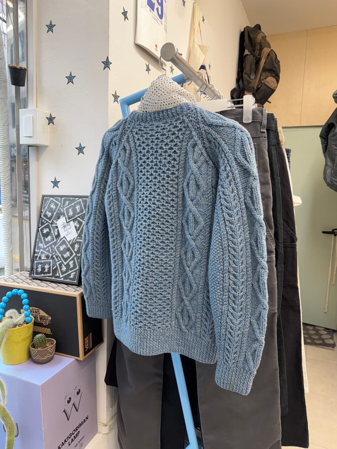 vtg knit zip-up 상품이미지6