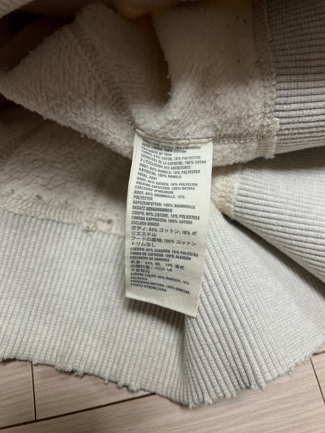 아베크롬비 & 피치 로고 후드 집업 / 아이보리 / L 상품이미지10